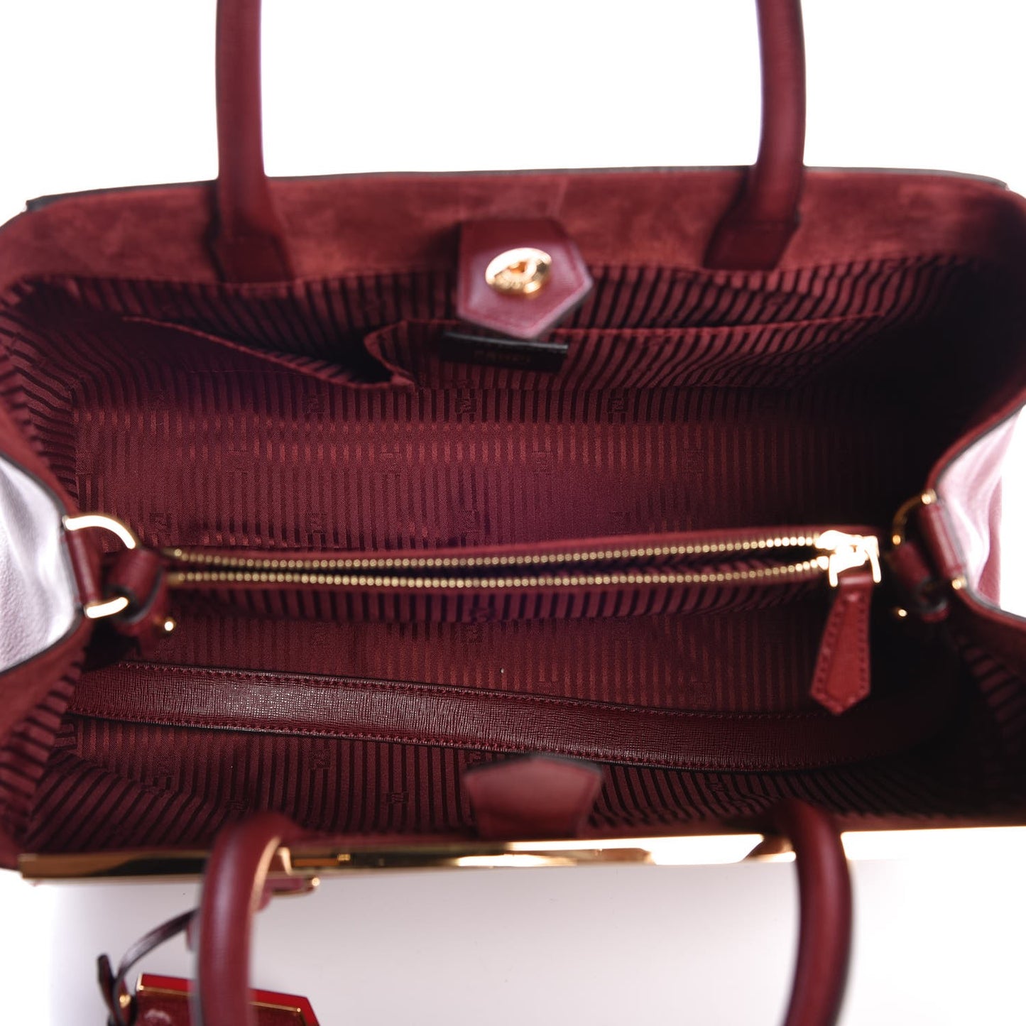 Vitello Elite Regular 2Jours Tote Rosso Scuro Ciliegia