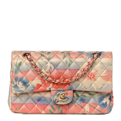 Chanel Lambskin Quilted Floral Medium Double Flap Multicolor 1 of 13