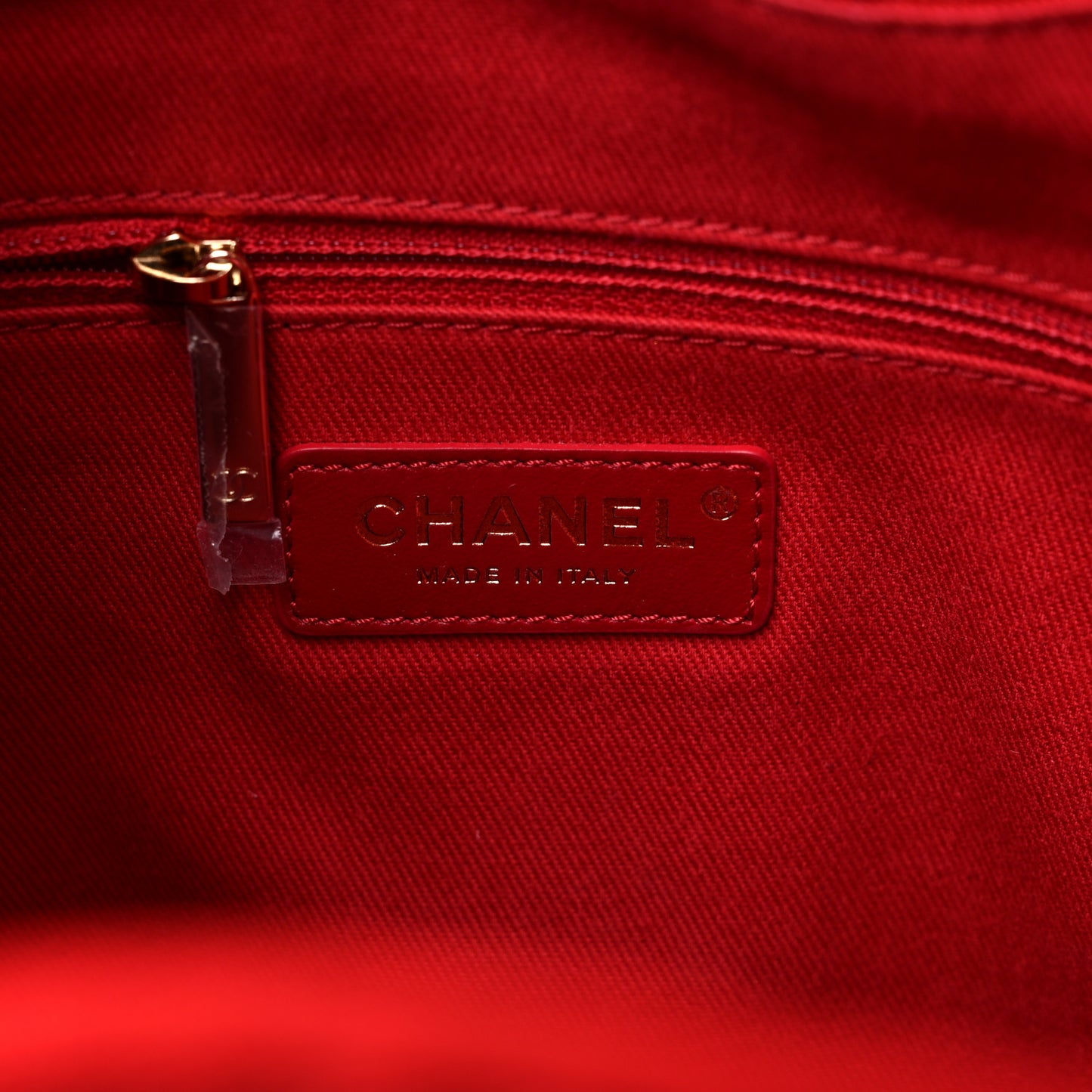 Mixed Fibers Striped Deauville Drawstring Bag Red
