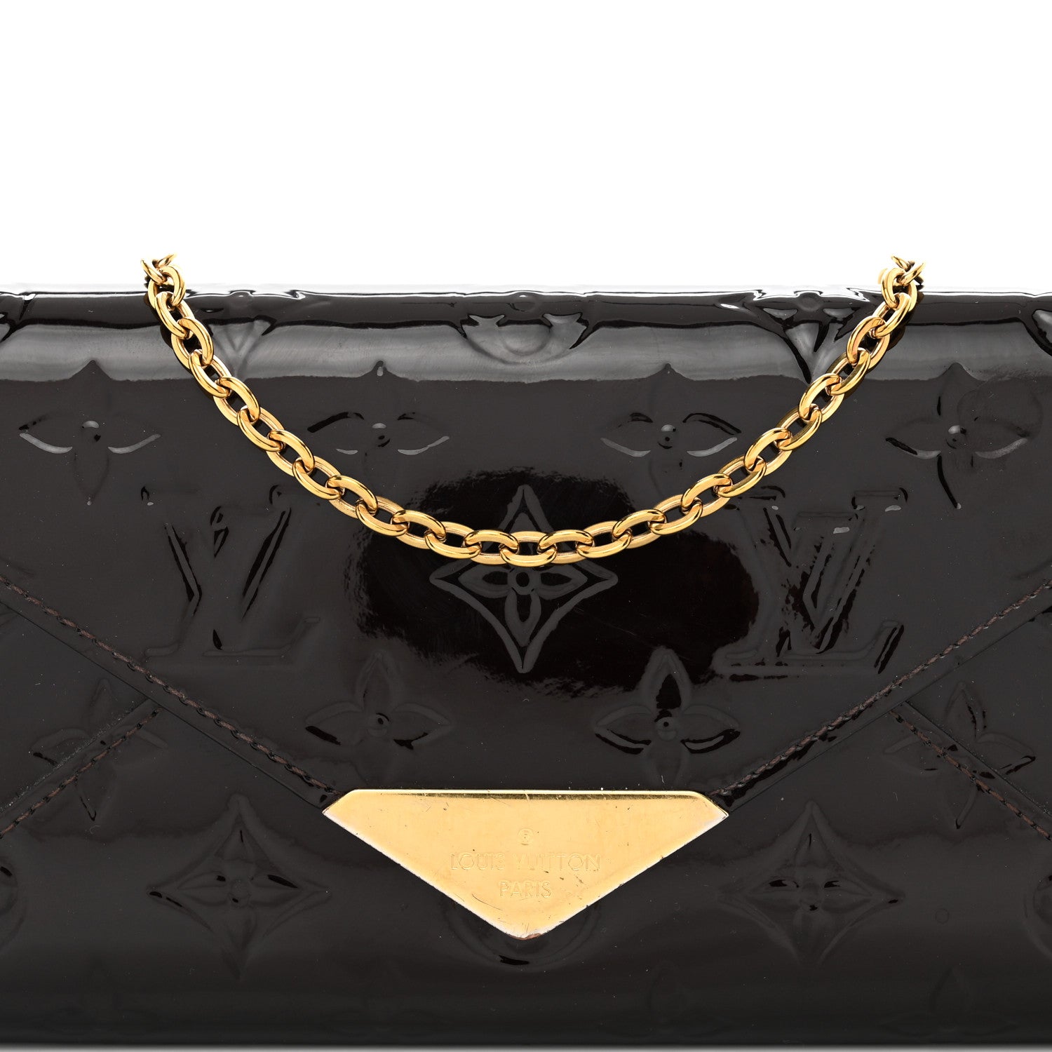Louis Vuitton Vernis Mira MV Chain Wallet Amarante 5 of 10
