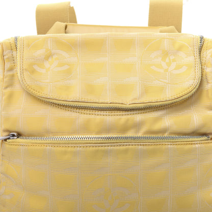 Chanel Nylon Travel Backpack Yellow 7 of 11