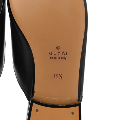 Gucci Calfskin Womens Princetown Slippers 36.5 Black 6 of 9