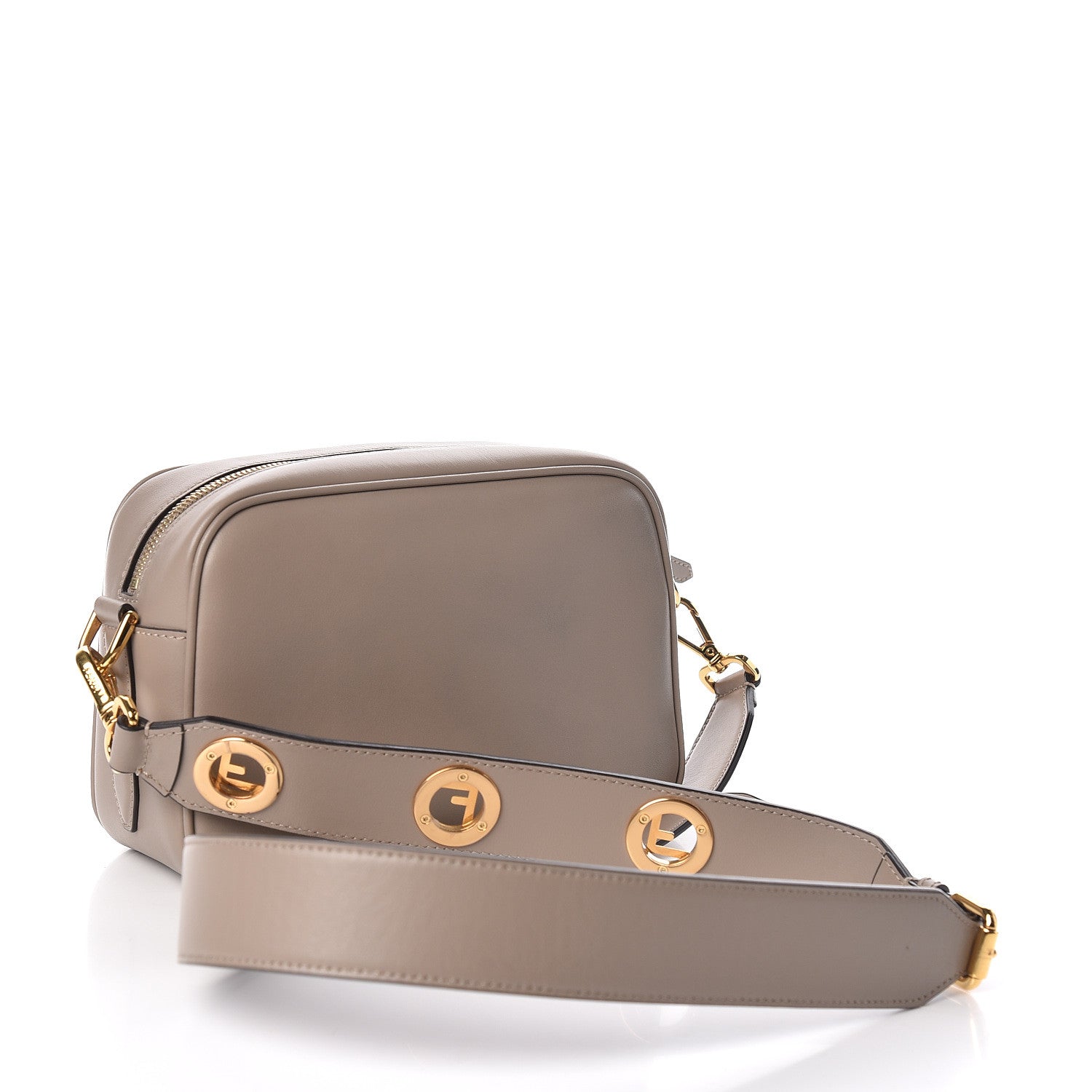 Fendi Vitello Century F is Camera Case Tortora 3 of 10