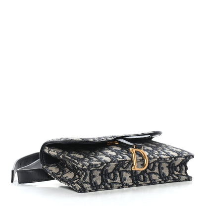 Christian Dior Oblique Saddle Belt Bag Blue 3 of 7