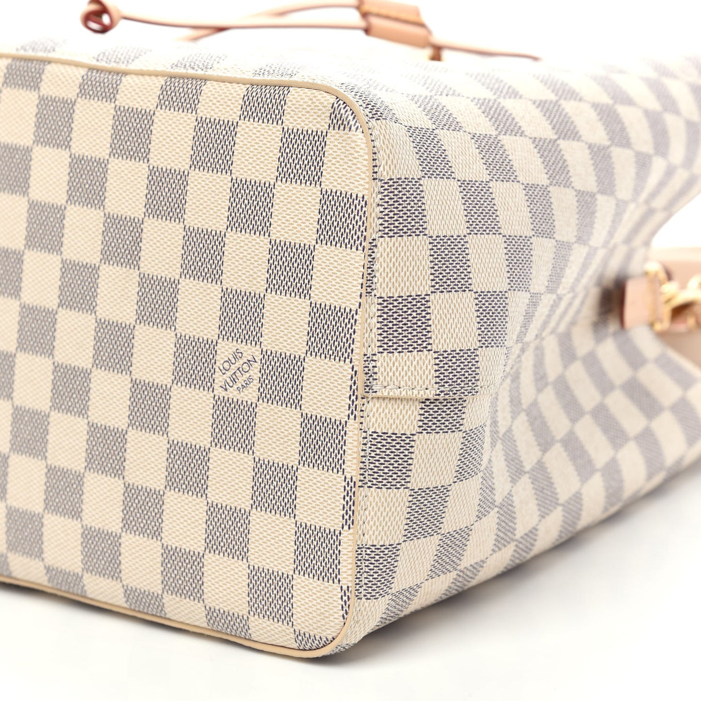 Damier Azur Braided Neonoe MM Peach Cream