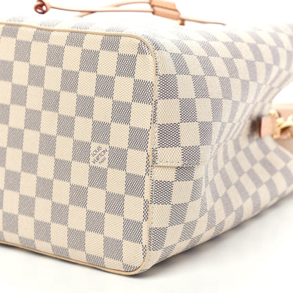 Louis Vuitton Damier Azur Braided Neonoe MM Peach Cream 10 of 10