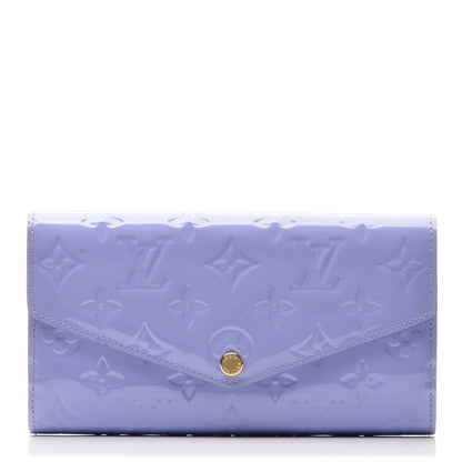 Louis Vuitton Vernis Sarah Wallet NM Lilac 1 of 6