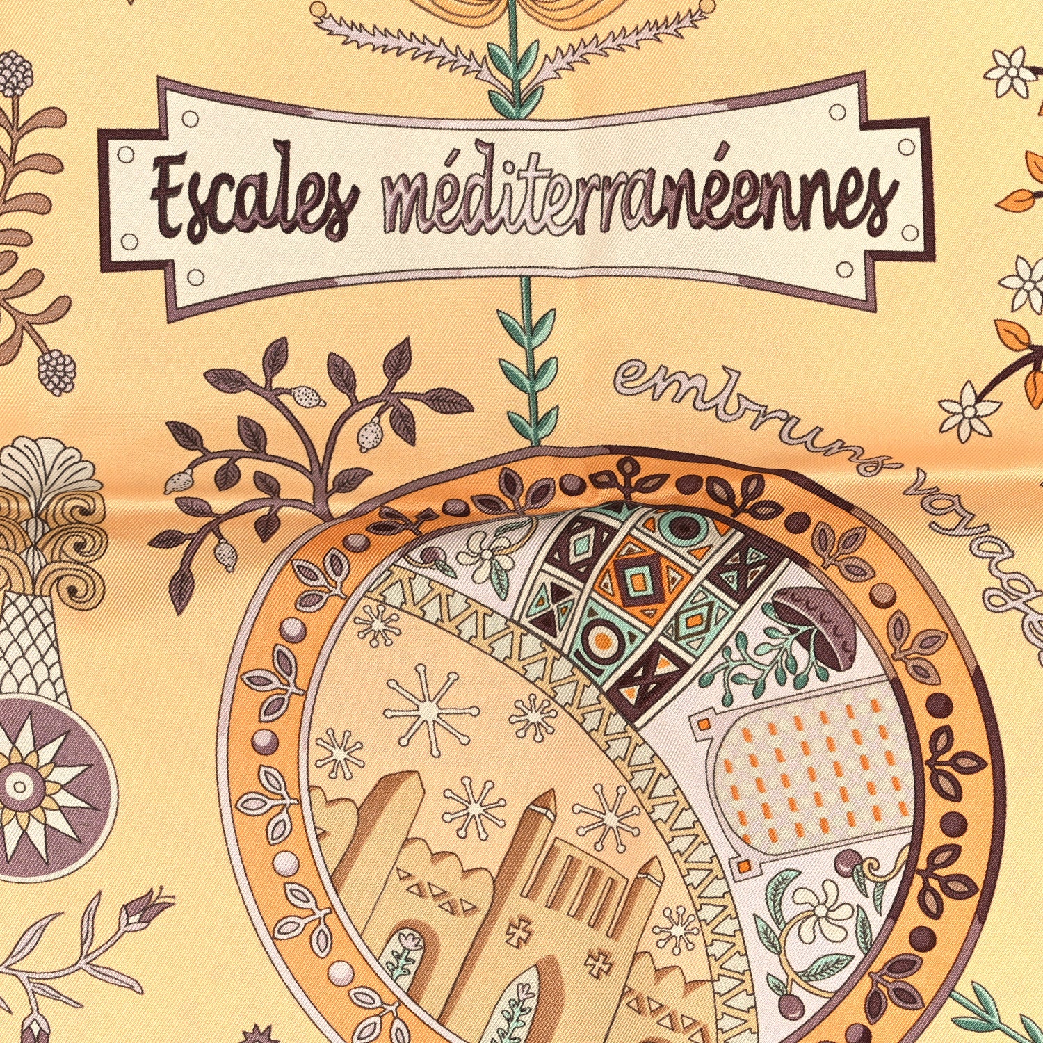 Hermes Silk Escales Méditerranéennes Scarf 90 4 of 4