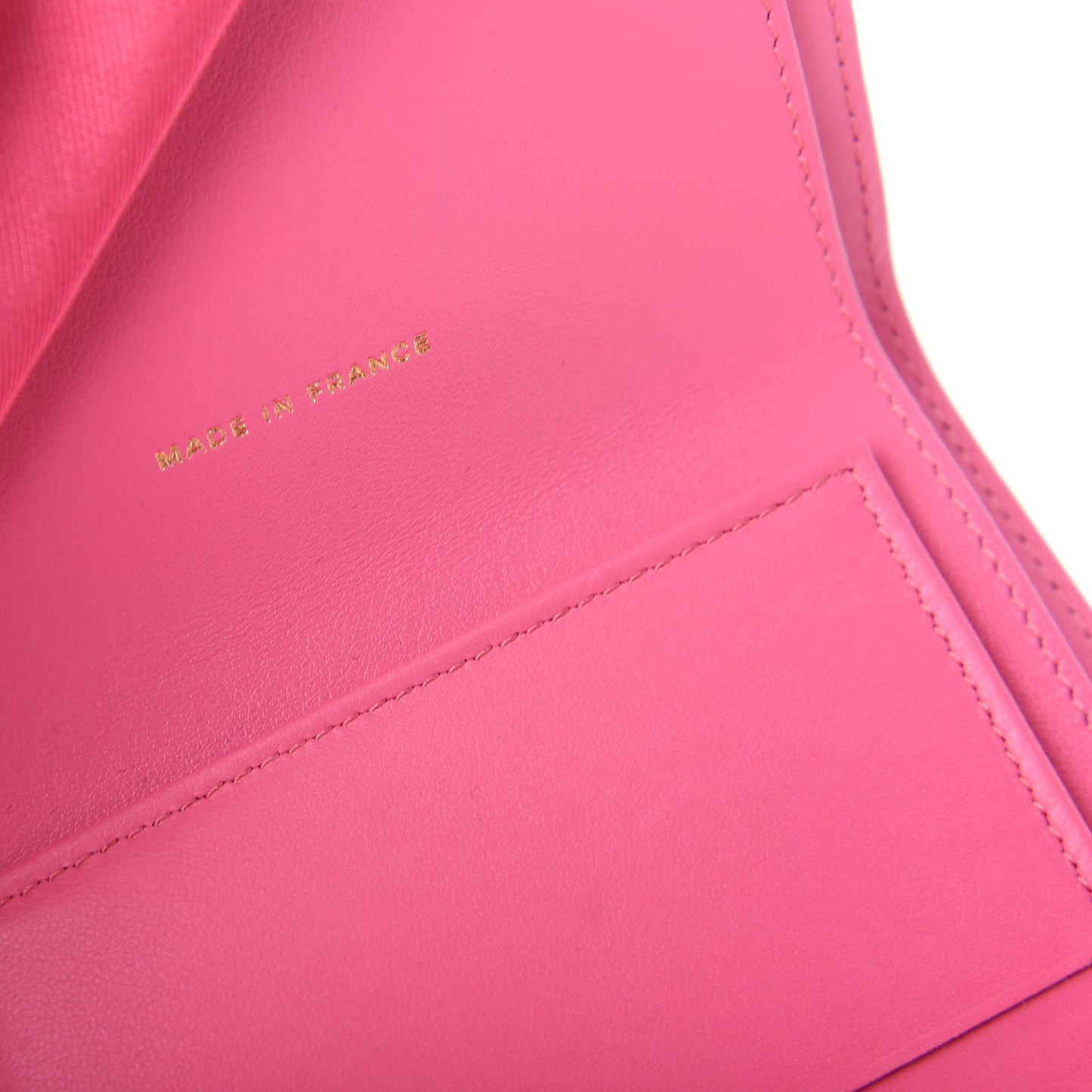 Caviar Quilted Compact Flap Wallet Pink