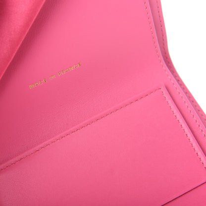 Chanel Caviar Quilted Compact Flap Wallet Pink 7 of 8