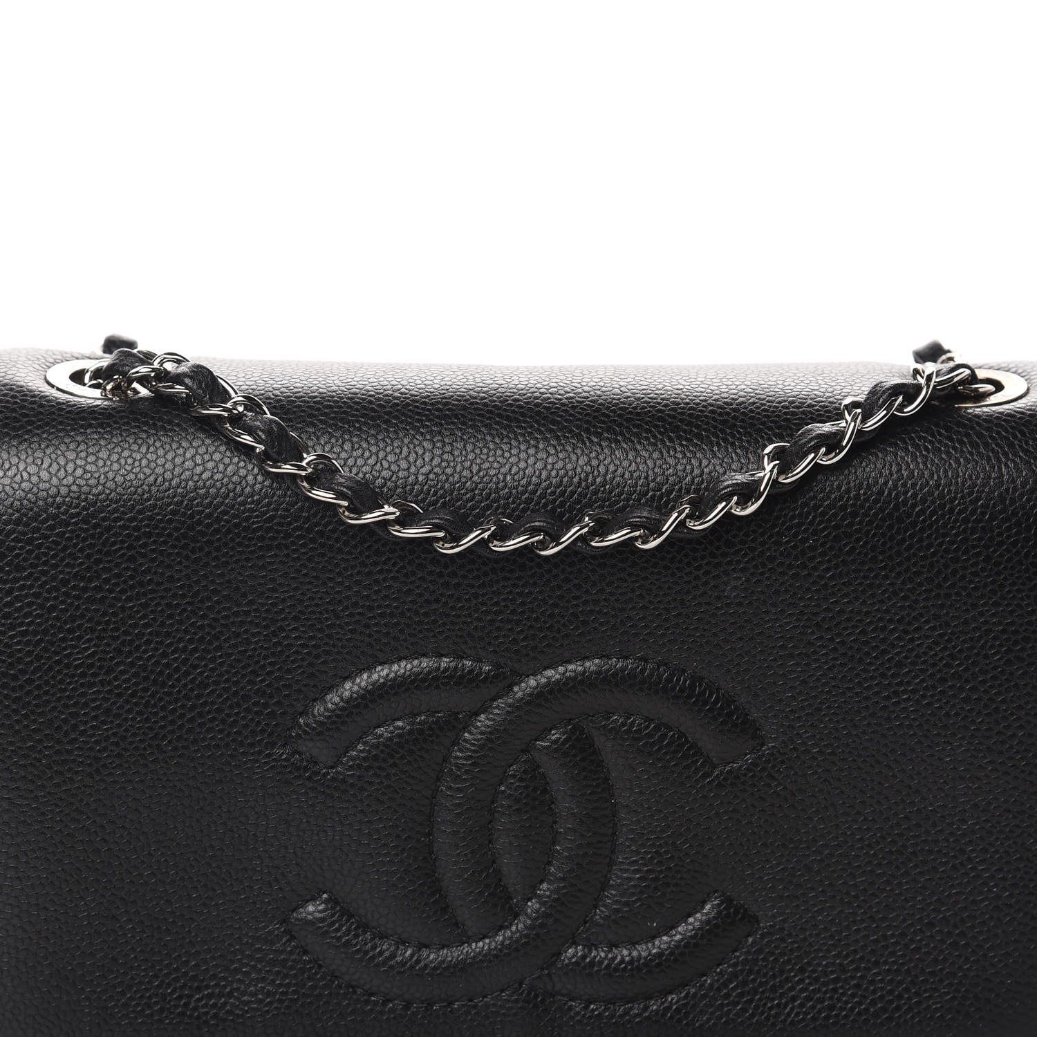 Chanel Caviar Medium Timeless CC Flap Black 10 of 11