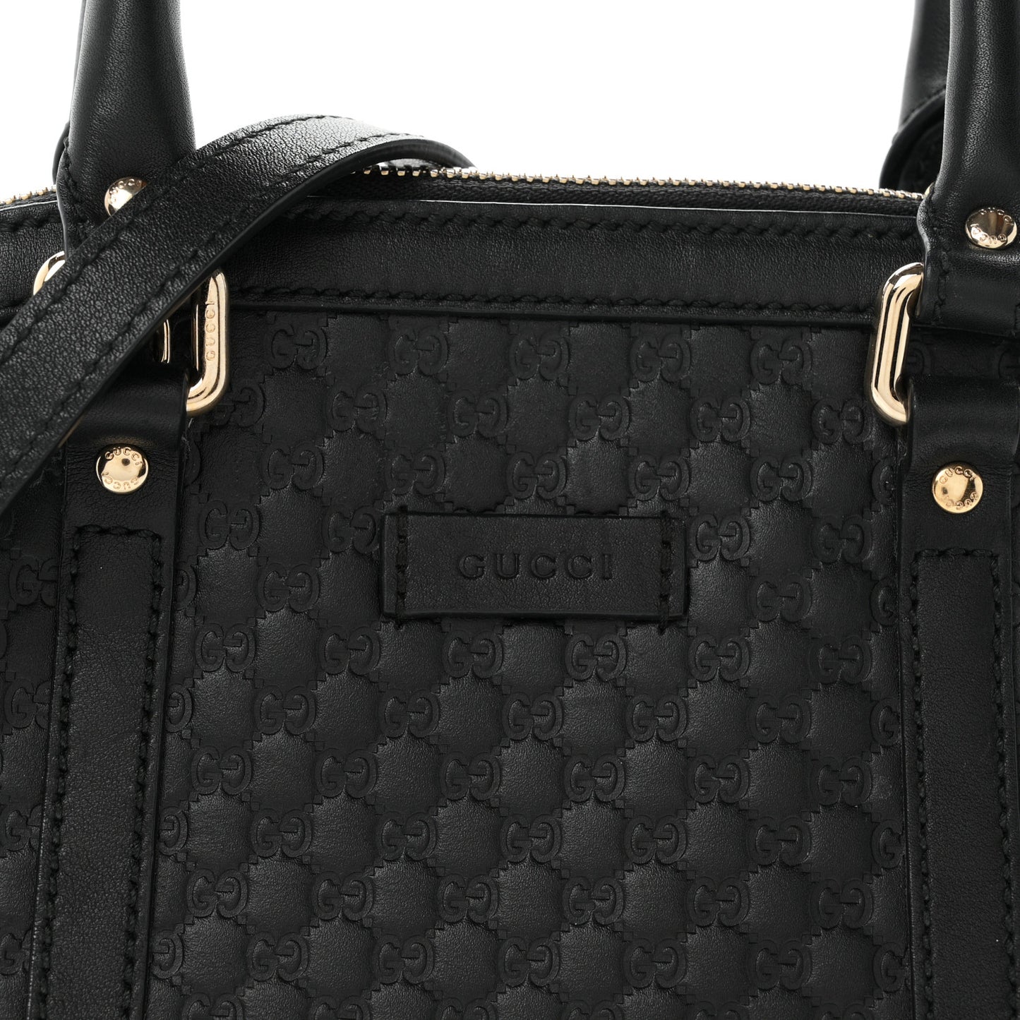 Microguccissima Mini Dome Bag Black