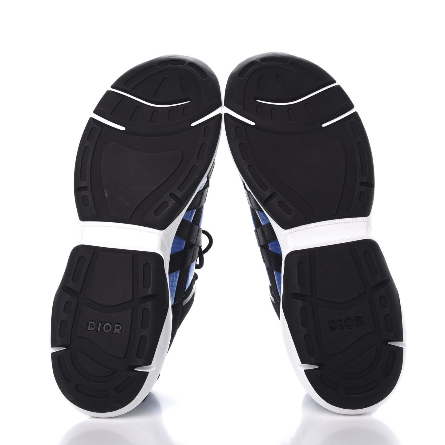 X Sorayama Ripstop Nylon Calfskin Mens B24 Runtek Sneakers 43 Blue Black