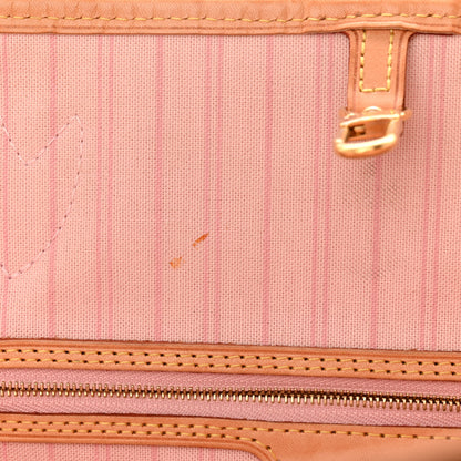 Louis Vuitton Damier Azur Neo Neverfull MM Rose Ballerine 13 of 13
