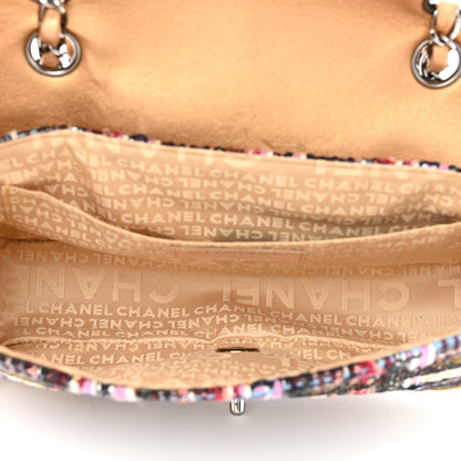 Chanel Tweed Sequin Small Fantasy Single Flap Multicolor 5 of 15