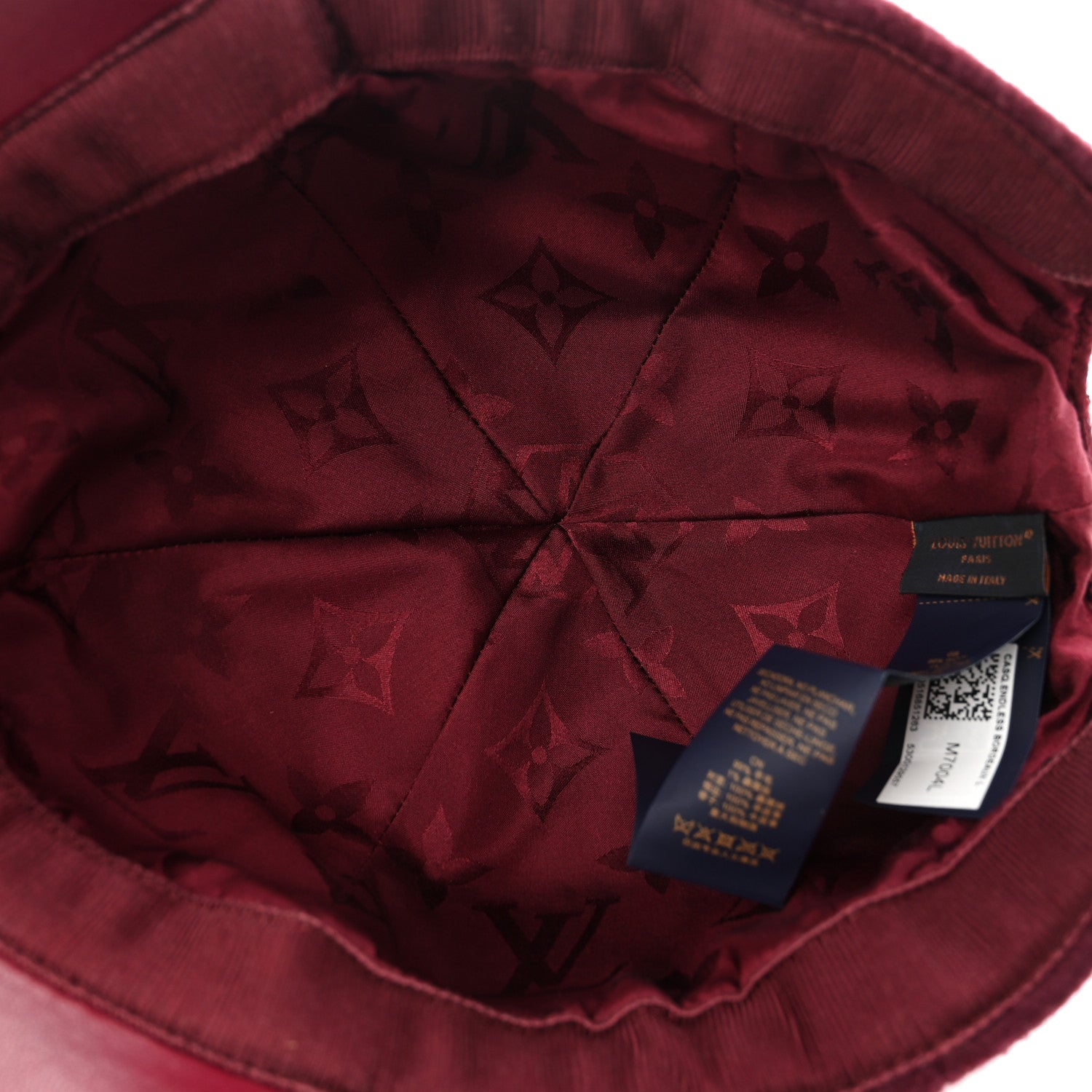 Louis Vuitton Wool Silk Monogram Endless Cap L Bordeaux 1822220