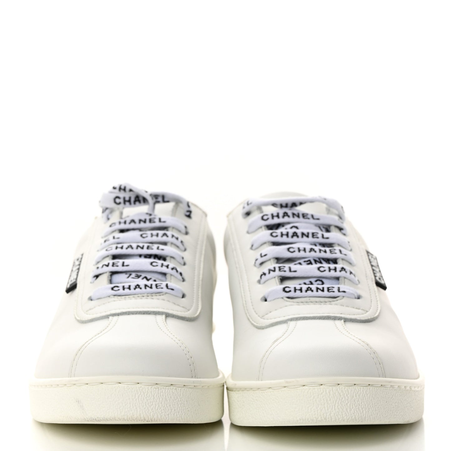 Calfskin CC Womens Sneakers 39.5 White