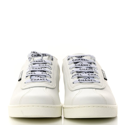 Chanel Calfskin CC Womens Sneakers 39.5 White 2 of 8