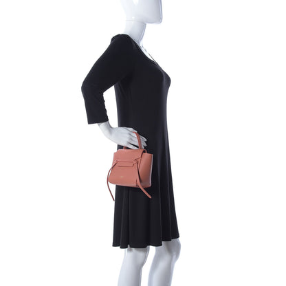 Celine Grained Calfskin Pico Belt Bag Lychee 3 of 13