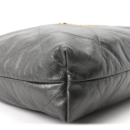 Chanel Metallic Calfskin Quilted Chanel 22 Ruthenium 9 of 10