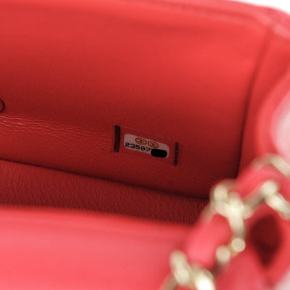 Chanel Caviar Quilted Mini Square Flap Dark Pink 7 of 7