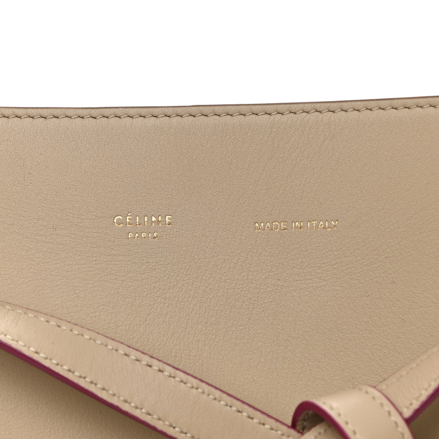 Smooth Calfskin Small Belt Cabas Phantom Beige