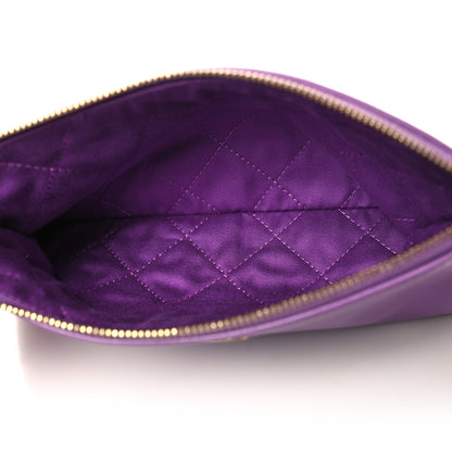 Chanel Shiny Calfskin Quilted Small Chanel 22 Purple 7 of 13