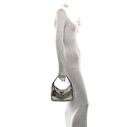 Prada Satin Crystal Mini Re-Edition 2000 Bag Cristal 2 of 9