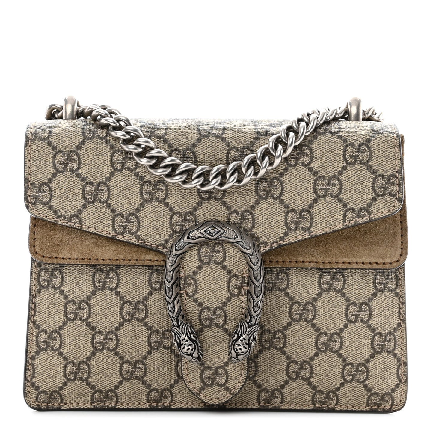 GG Supreme Monogram Mini Dionysus Shoulder Bag Taupe