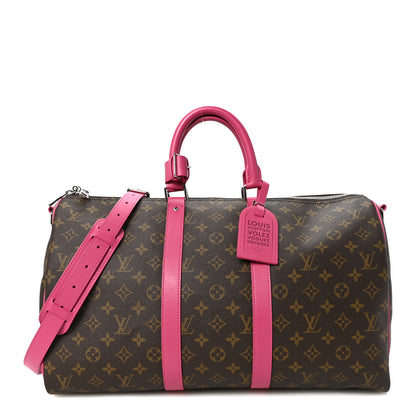 Louis Vuitton Monogram Keepall Bandouliere 45 Pondichery Pink 1 of 8