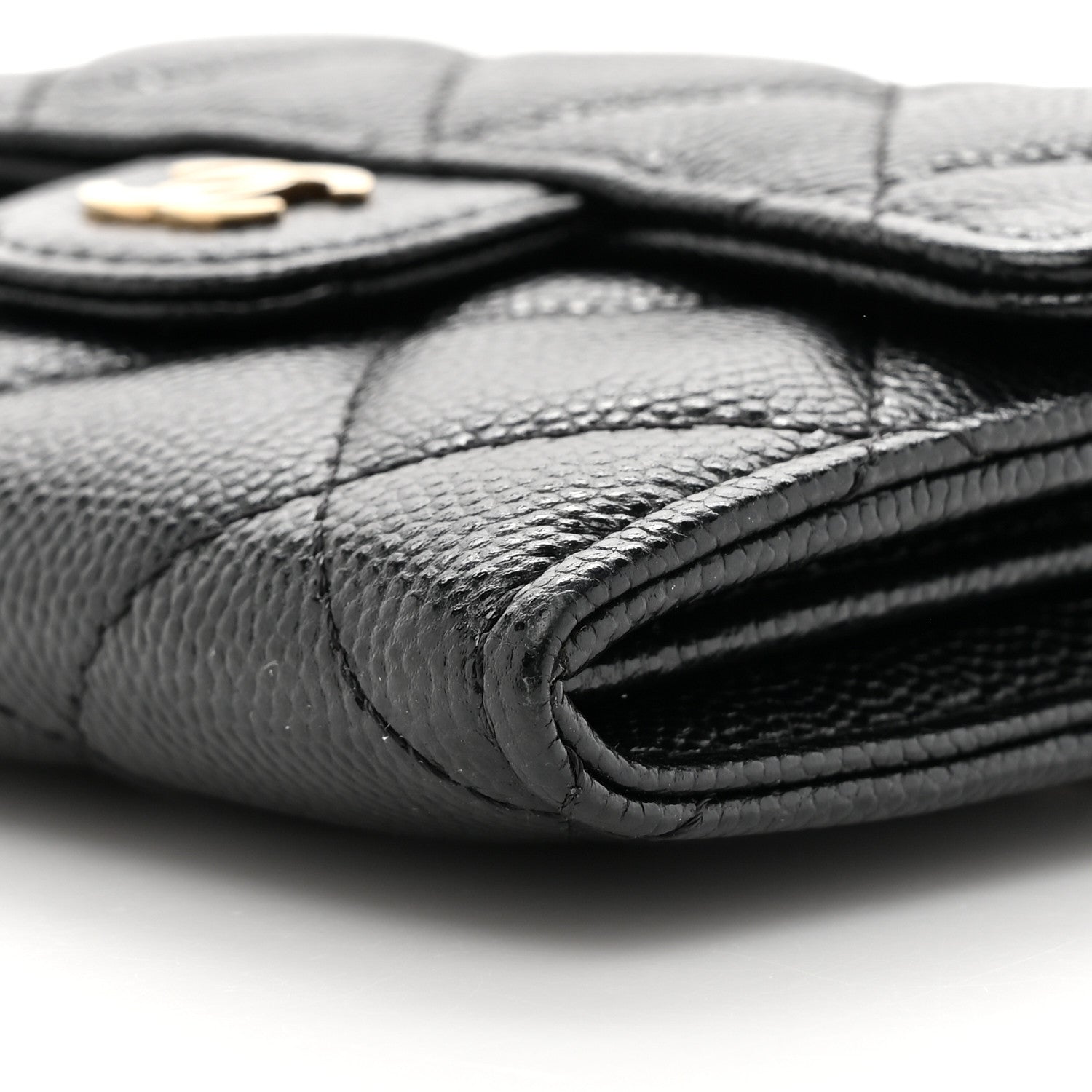 Chanel Caviar Quilted Flap Card Holder On Chain Black 11 of 13