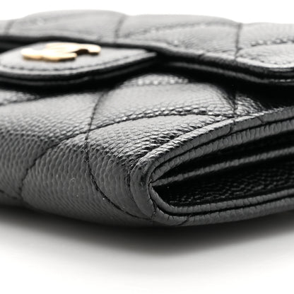 Chanel Caviar Quilted Flap Card Holder On Chain Black 11 of 13