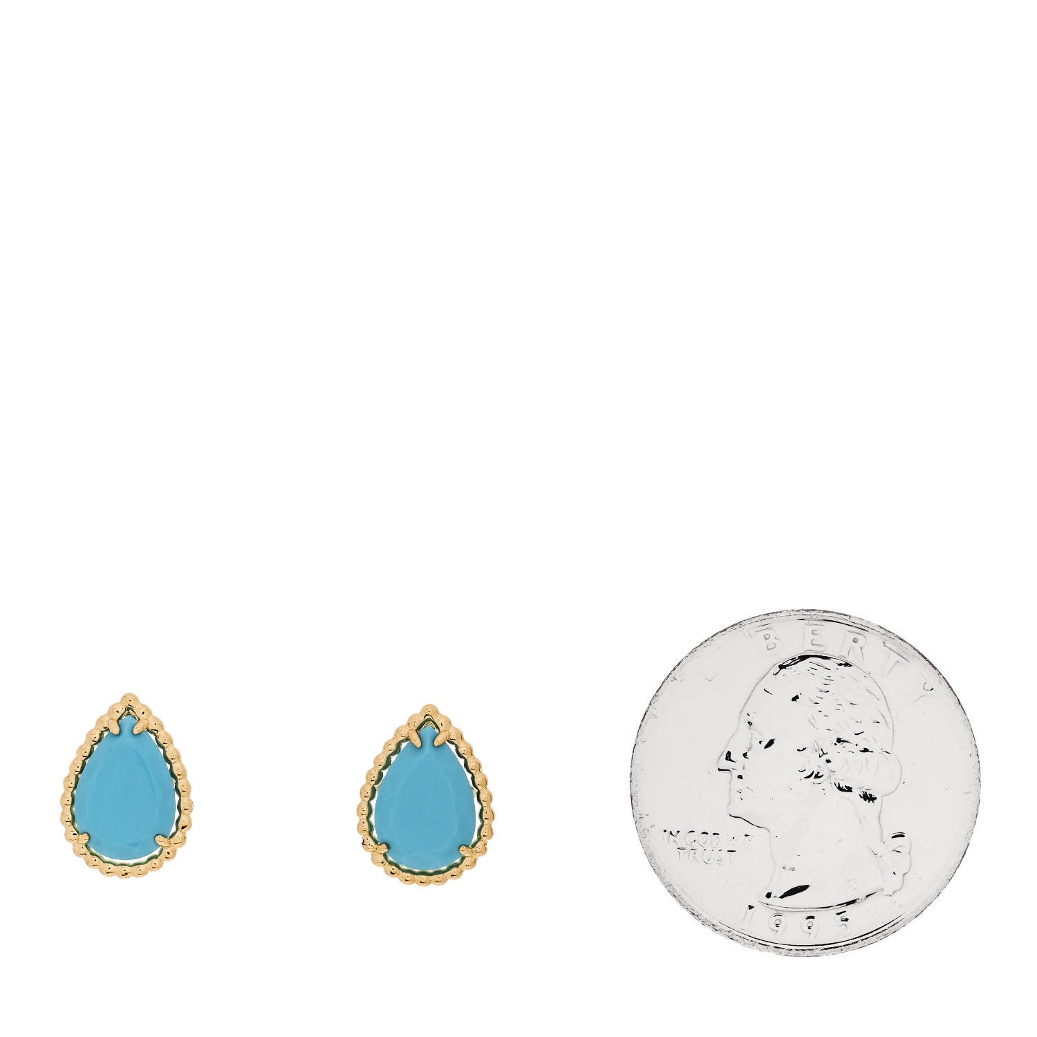 Boucheron 18K Yellow Gold Turquoise Serpent Boheme Stud Earrings 2 of 7