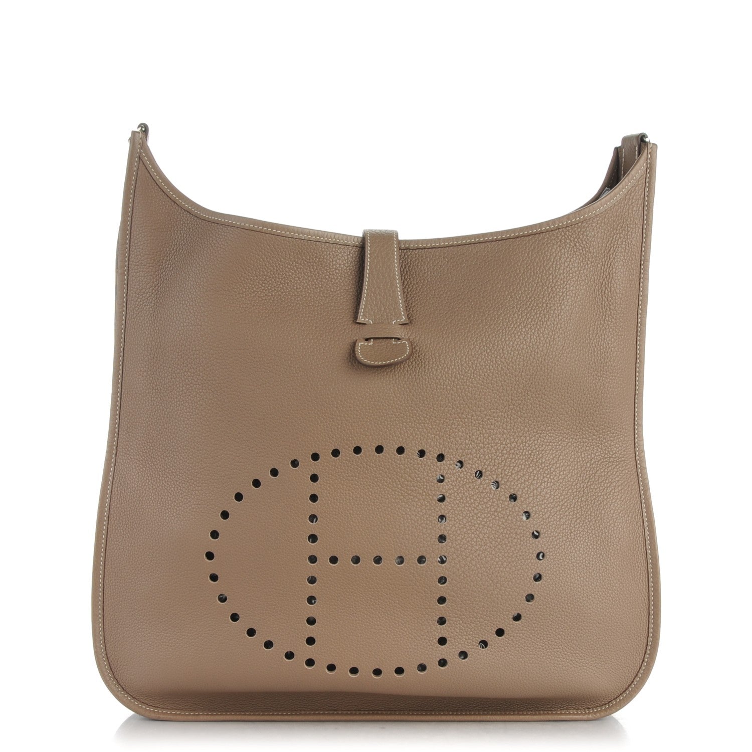 Hermes Taurillon Clemence Evelyne II TGM Etoupe 1 of 10