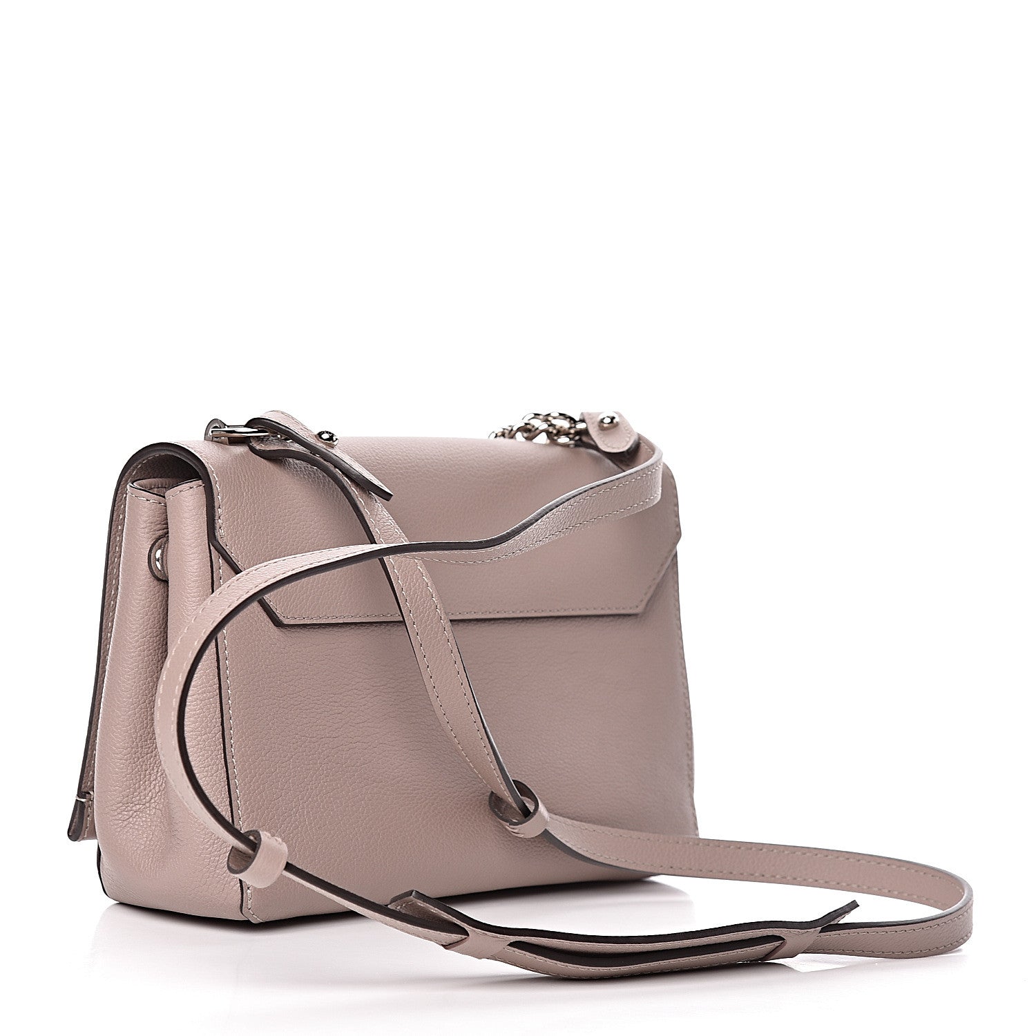 Louis Vuitton Soft Calfskin Lockme II Chain Bag BB Mastic 3 of 9