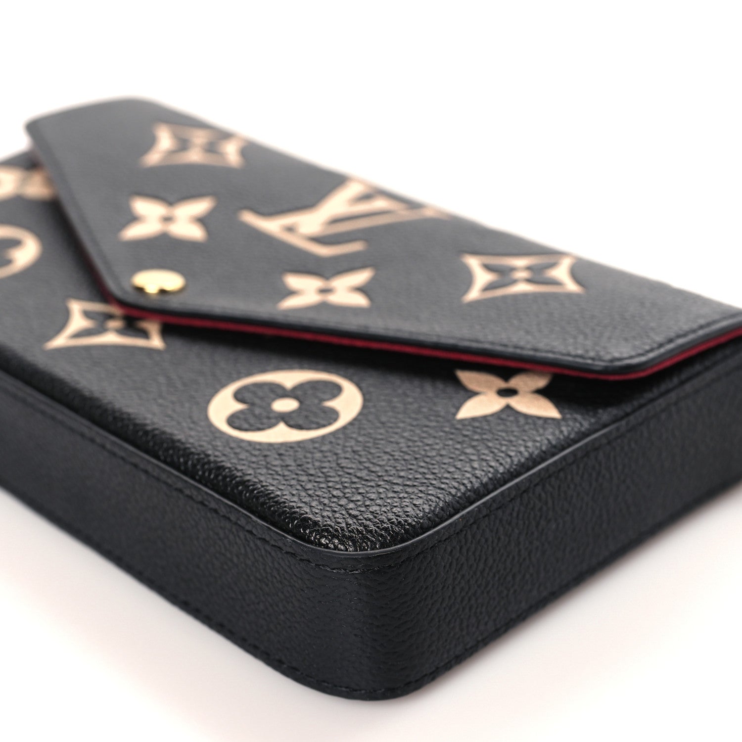 Louis Vuitton Empreinte Monogram Giant Felicie Pochette Black Beige 9 of 10