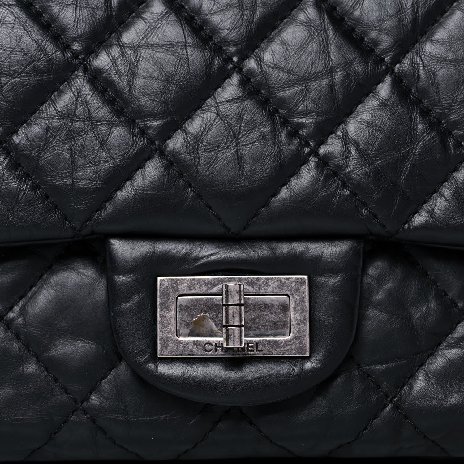 Chanel Aged Calfskin Quilted 2.55 Reissue 227 Flap Black 8 of 17