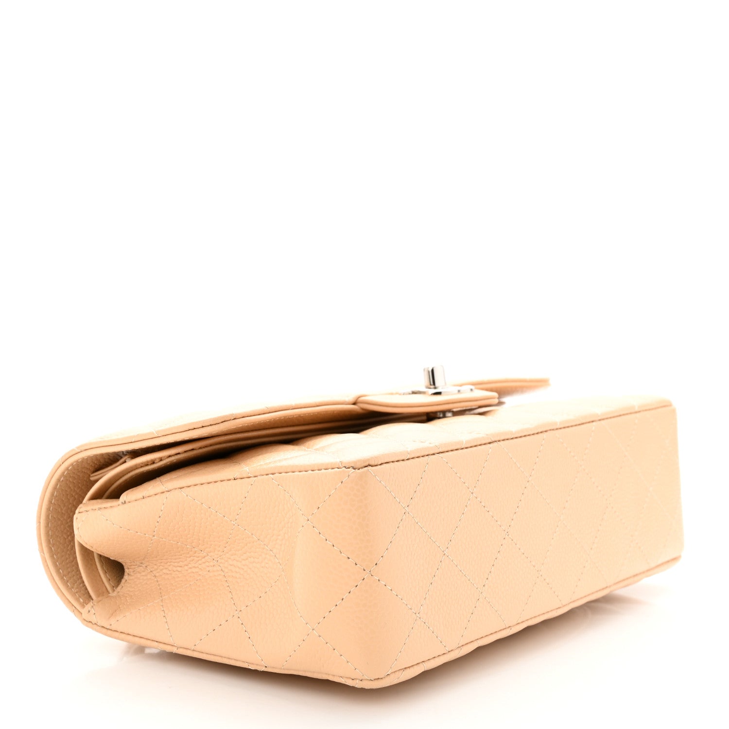 Chanel Caviar Quilted Small Double Flap Beige 4 of 11