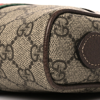Gucci GG Supreme Monogram Web Mini Ophidia Shoulder Bag Brown 9 of 13