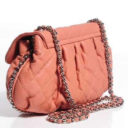 Chanel Washed Lambskin Quilted Medium Chain Around Messenger Pink 3 of 8