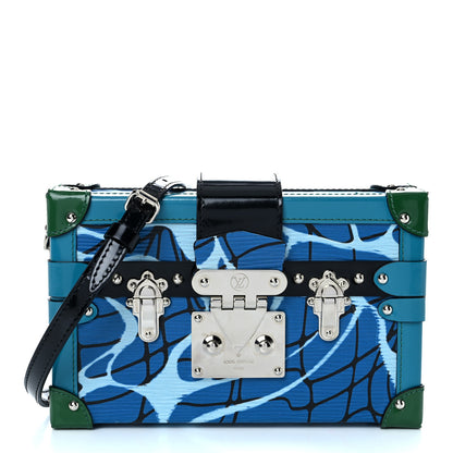 Louis Vuitton Epi Petite Malle Aqua 1 of 8
