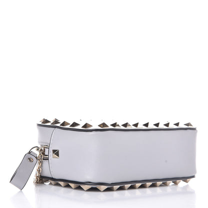 Valentino Garavani Calfskin Rockstud Camera Chain Crossbody Bag Pastel Grey 4 of 7