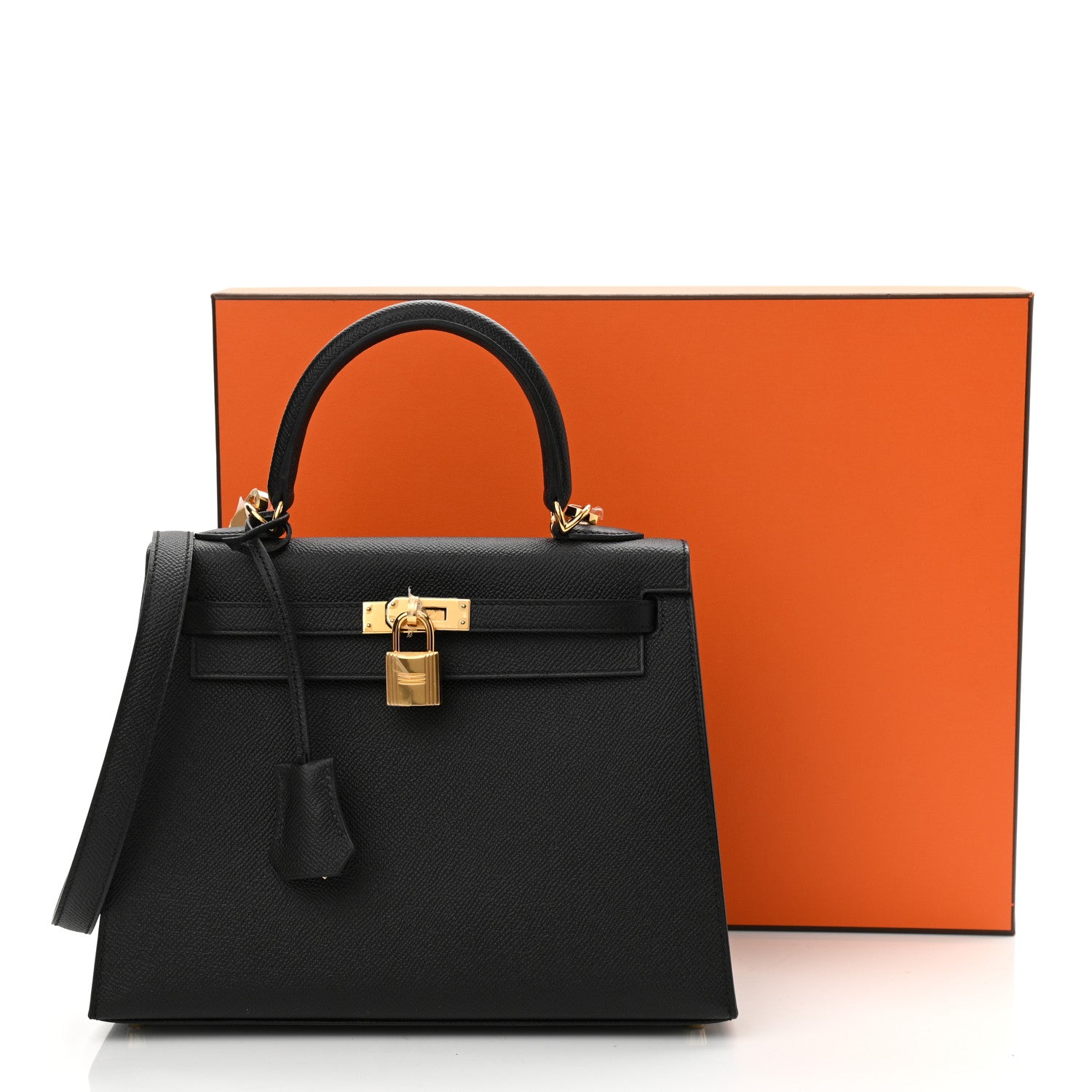 Hermes Epsom Kelly Sellier 25 Black 12 of 12