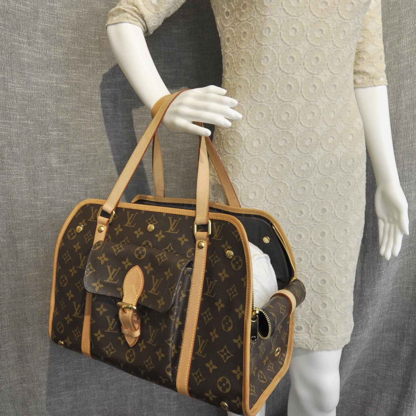 Monogram Baxter GM Dog Pet Carrier