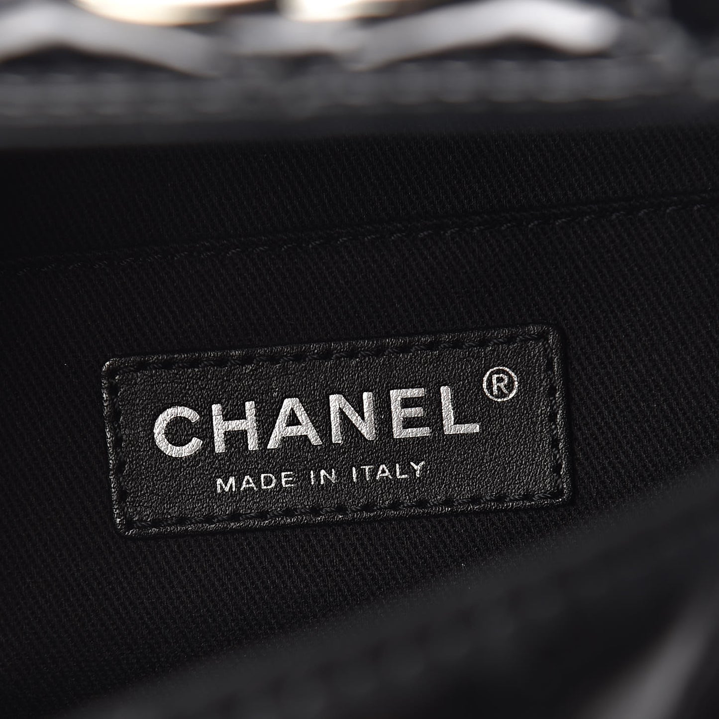 Vinyl Quilted In the Business Flap Bag Black