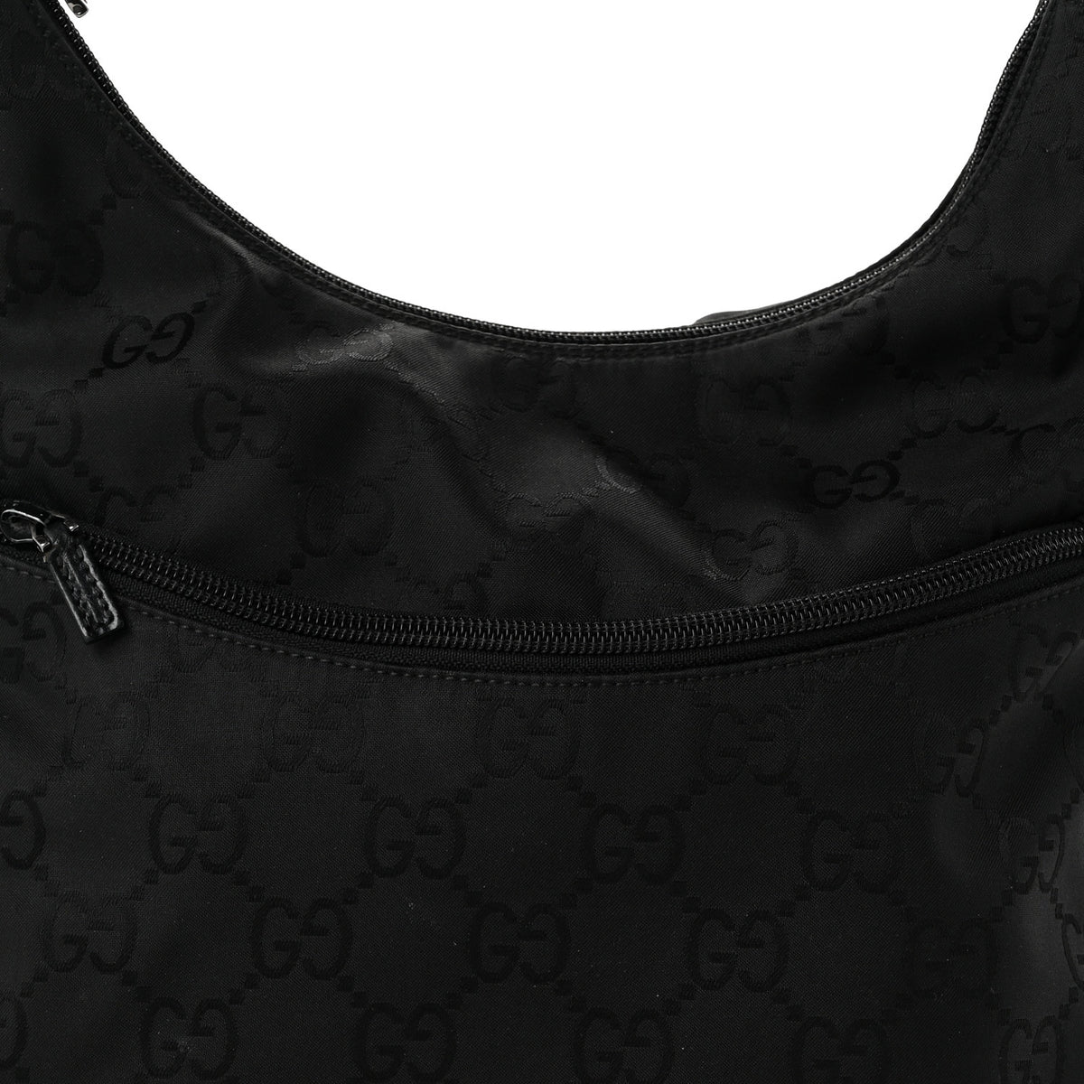 Gucci Nylon Hobo Monogram Small  Black 8 of 11