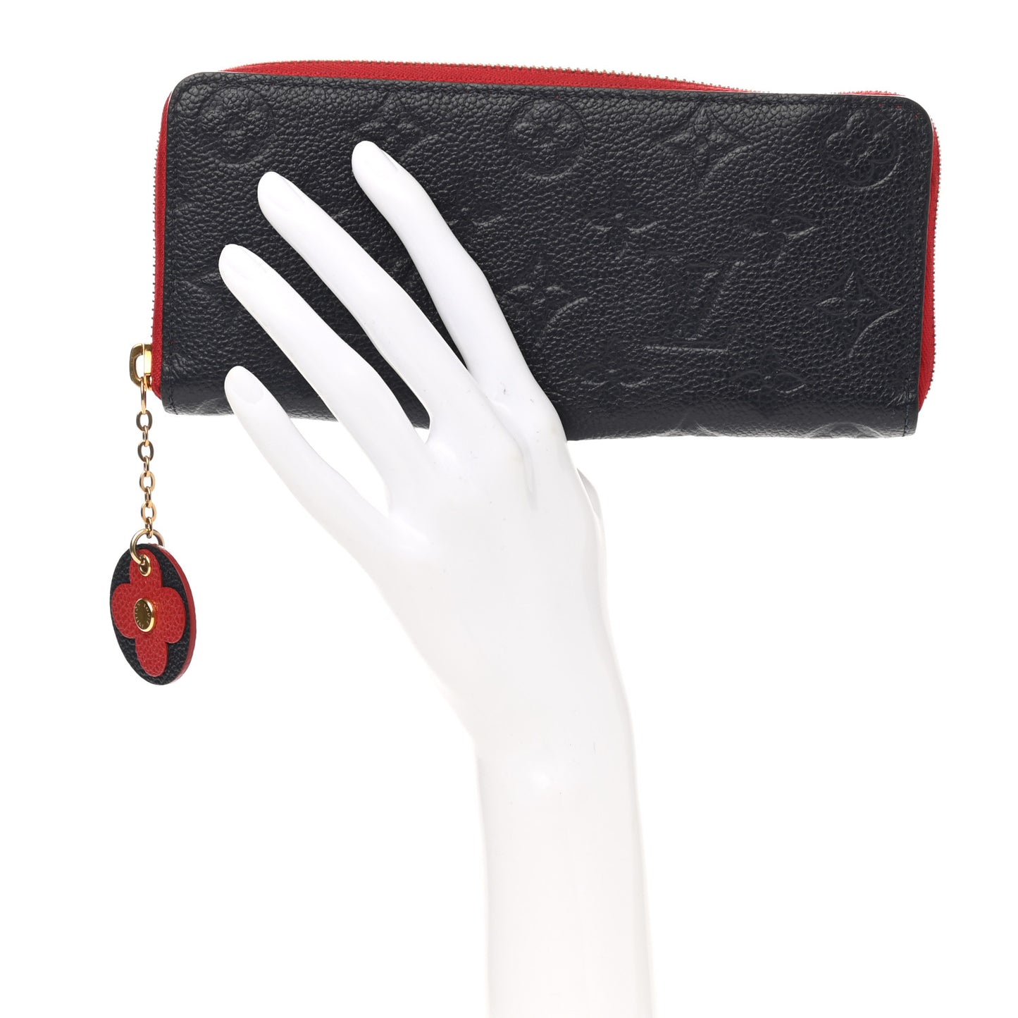 Empreinte Blooming Flowers Clemence Wallet Marine Rouge