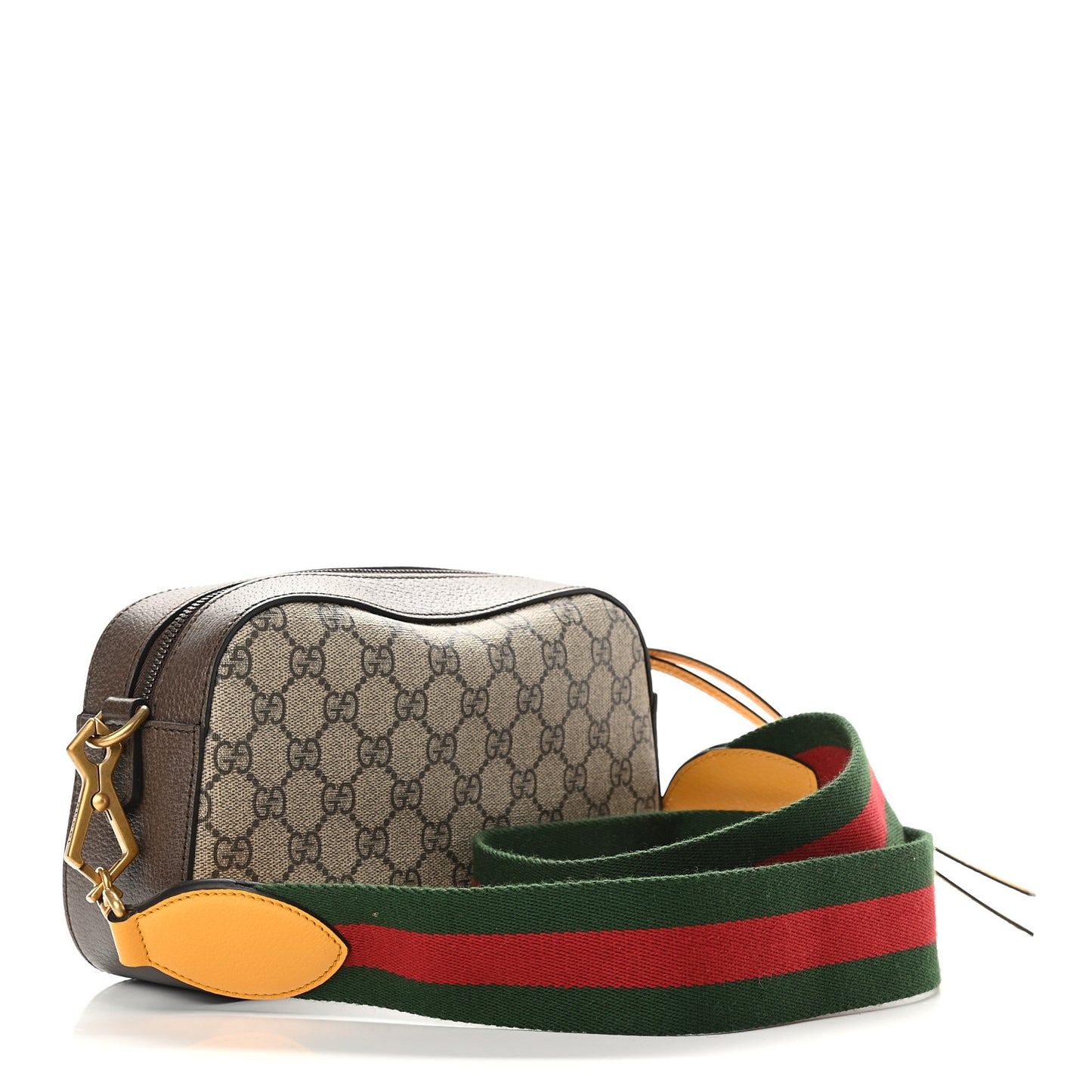 GG Supreme Monogram Web Neo Vintage Shoulder Bag Beige New Acero Crop
