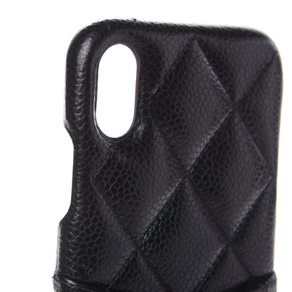 Chanel Caviar Quilted iPhone X Coco Tech Case Black 3 of 4