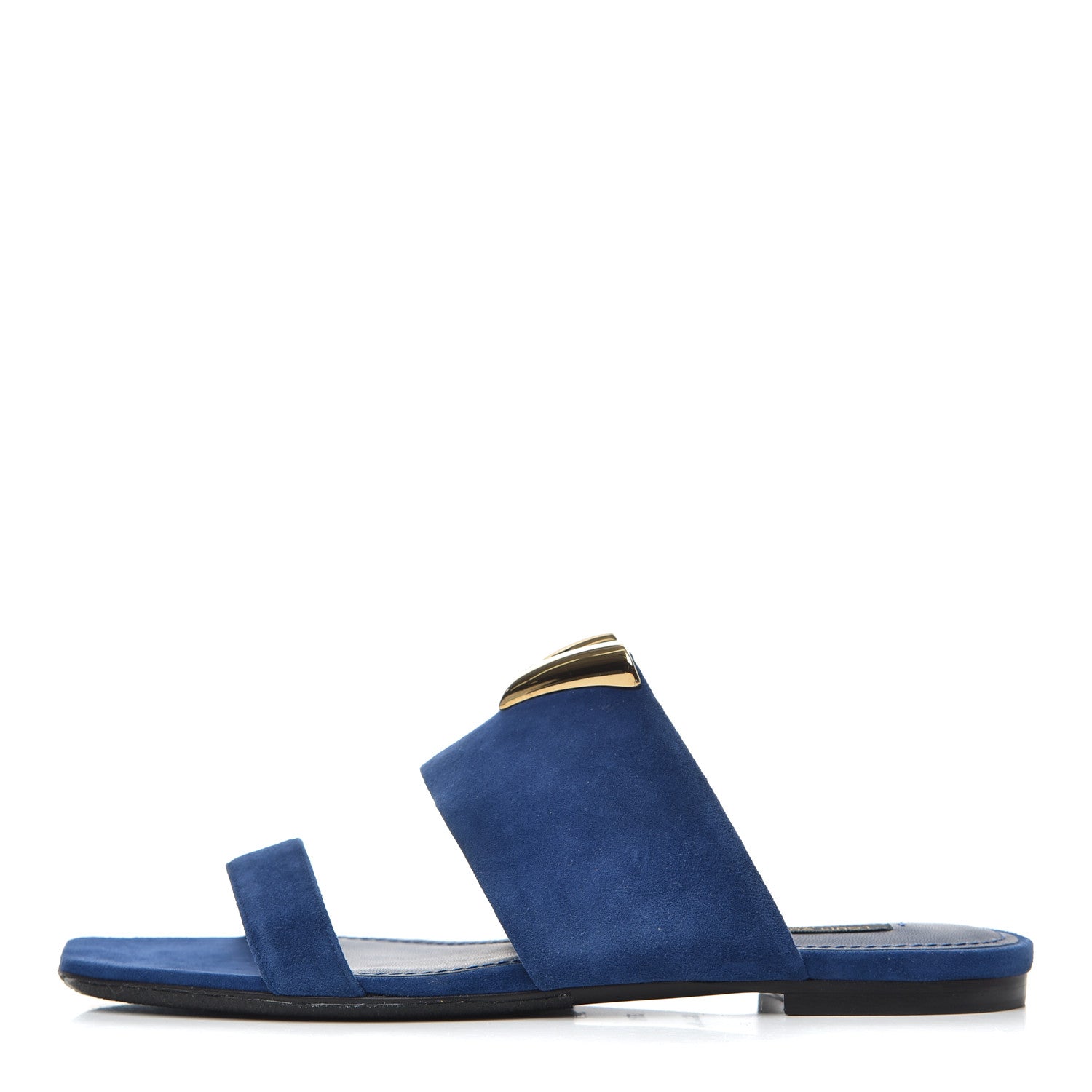 Louis Vuitton Suede Bayfront Mule 37.5 Blue 1 of 13